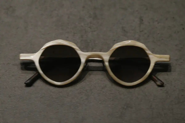 RIGARDS Natural Buffalo Horn Wire Cut Hand Polished Glasses RG1094 Series Collection RG-RG1094-DLS Marble